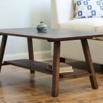 natural hardwood coffee table