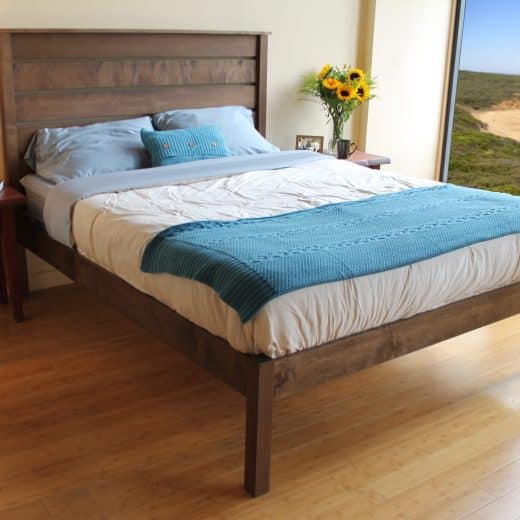 natural platform bed