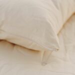 Organic Cotton Pillow Cover - Closeup Showing Zipper