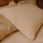 The Natural Talalay Pillow comes with a plush knit organic cotton cover.