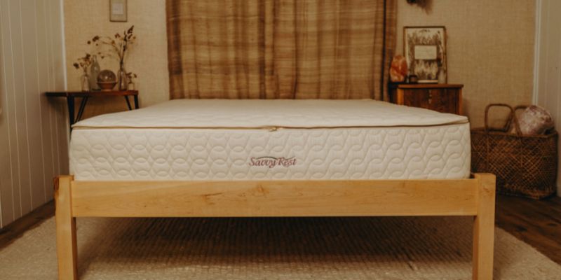 Natural latex mattress by Savvy Rest.