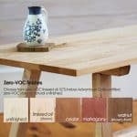 zero-VOC coffee table finishes