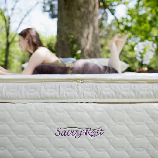 Organic pillowtop mattress with natural latex