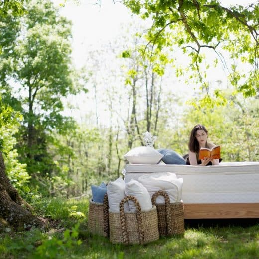 Relaxing on Savvy Rest's Unity Pillowtop mattress